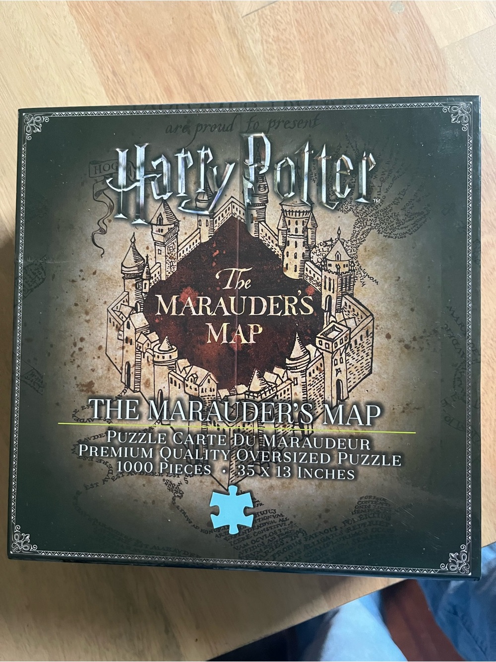 Harry Potter The Marauder's Map 1000-Piece Puzzle - Brown/Black